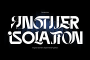 Another Isolation - Futuristic Font, a Sans Serif Font by 177Studio (Thumbnail 1 of 8)