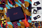 Habotai Silk Scarf with Box Mockup, a Hat Mockup by creatsy5 (Thumbnail 1 of 10)