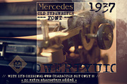 Mercedes1937 - Old Typewriter Font, a Serif Font by the little wonder shop (Thumbnail 2 of 5)
