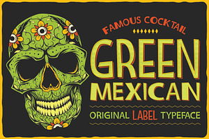 Green Mexican Typeface