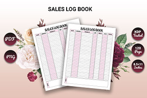 Sales Log Book KDP Interior