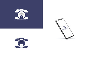 Minimal Camera and House Icon Logo, a Branding & Logo Template by Artnivora.Std