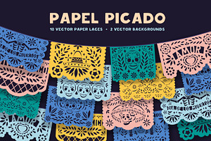 Festive Mexican Papel Picado Lace