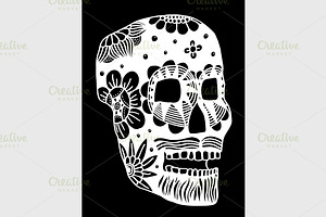 Hand Drawn Skull