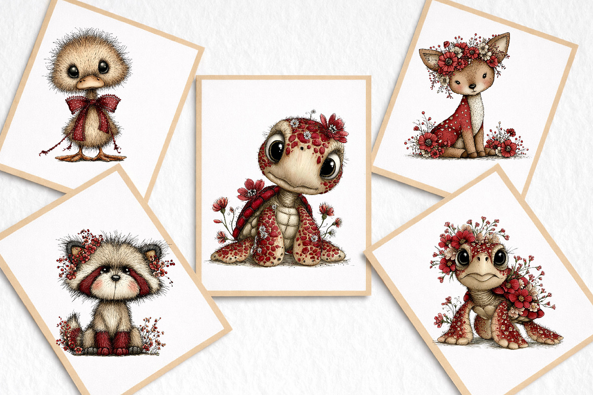 Whimsical Summer Baby Animals Clipar, an Illustration by DreamArtGraphic (Photo 5 of 7)