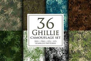 Ghillie suit seamless camouflage
