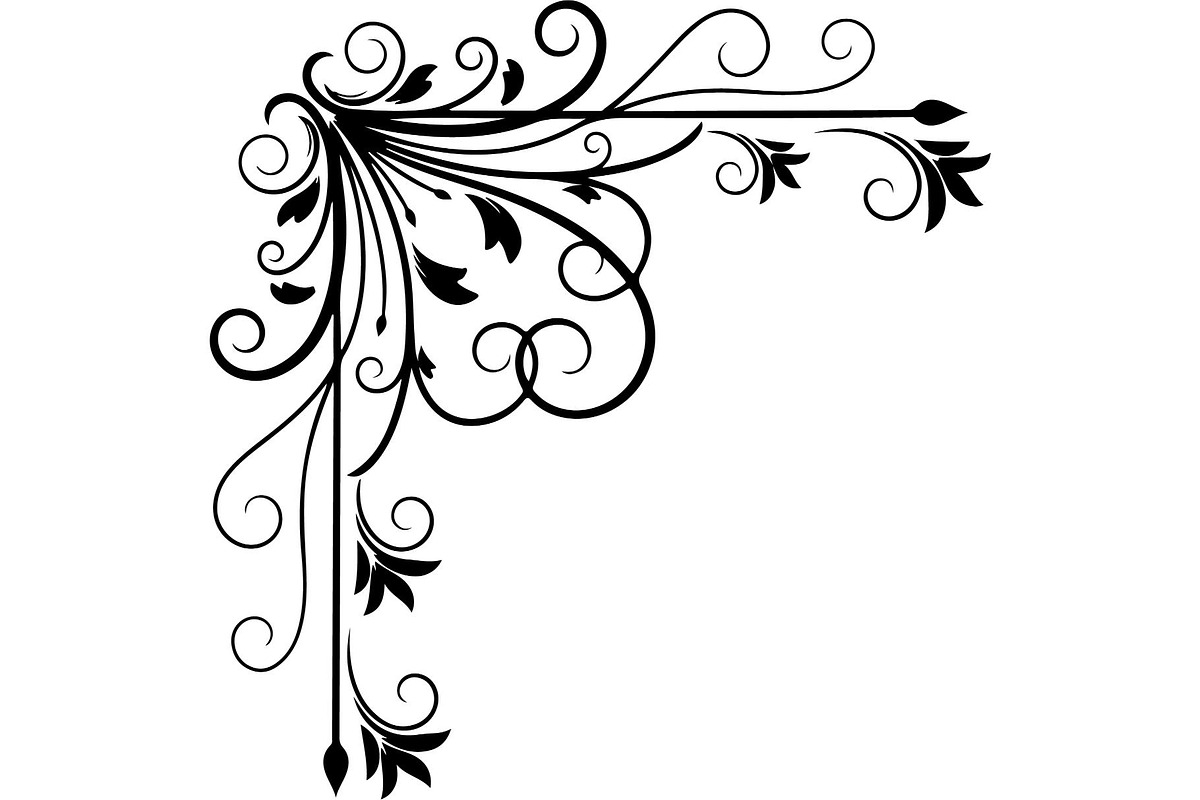 Vintage Floral Corner, an Object Graphic by Designer_Momina (Photo 4 of 15)