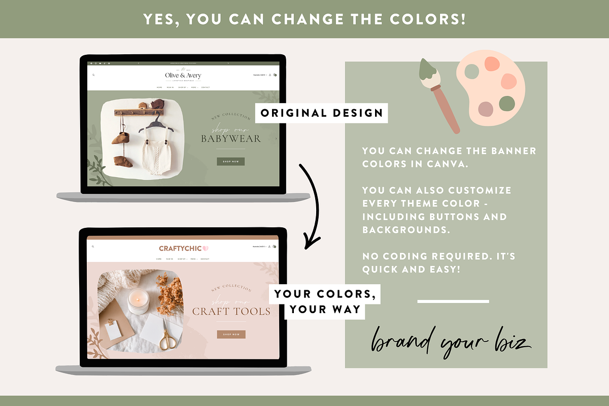 Olive Shopify Theme for Boutiques, a Shopify Template by Design Pixie (Photo 7 of 10)