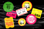 24 Vintage Bodega Price Stickers, an Object Graphic by The Fake PNG (Thumbnail 5 of 5)