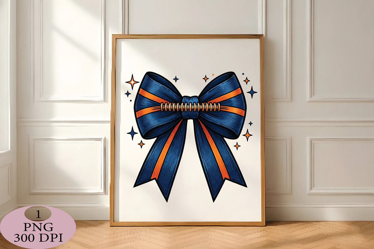 Football Bow Game Day PNG, an Illustration by Daily.Designs (Photo 3 of 5)