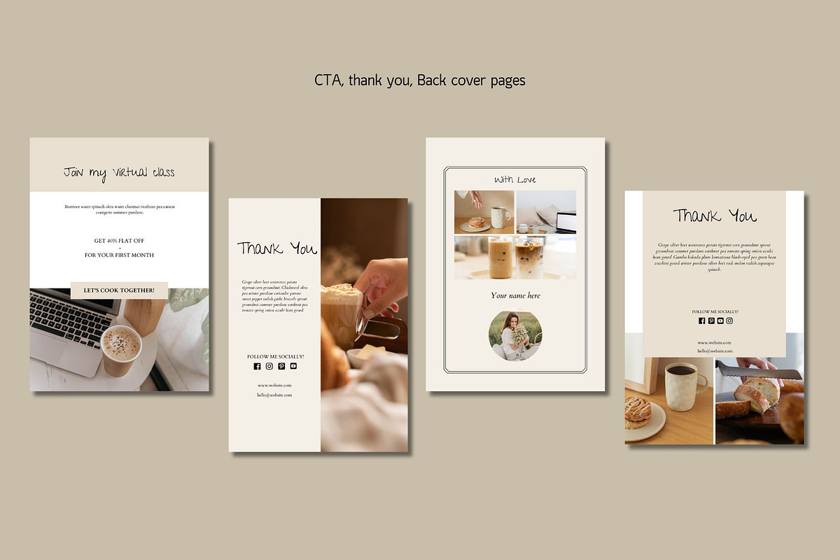 Recipe Template Canva, a Magazine Template by Deepa Template Studio (Photo 12 of 13)