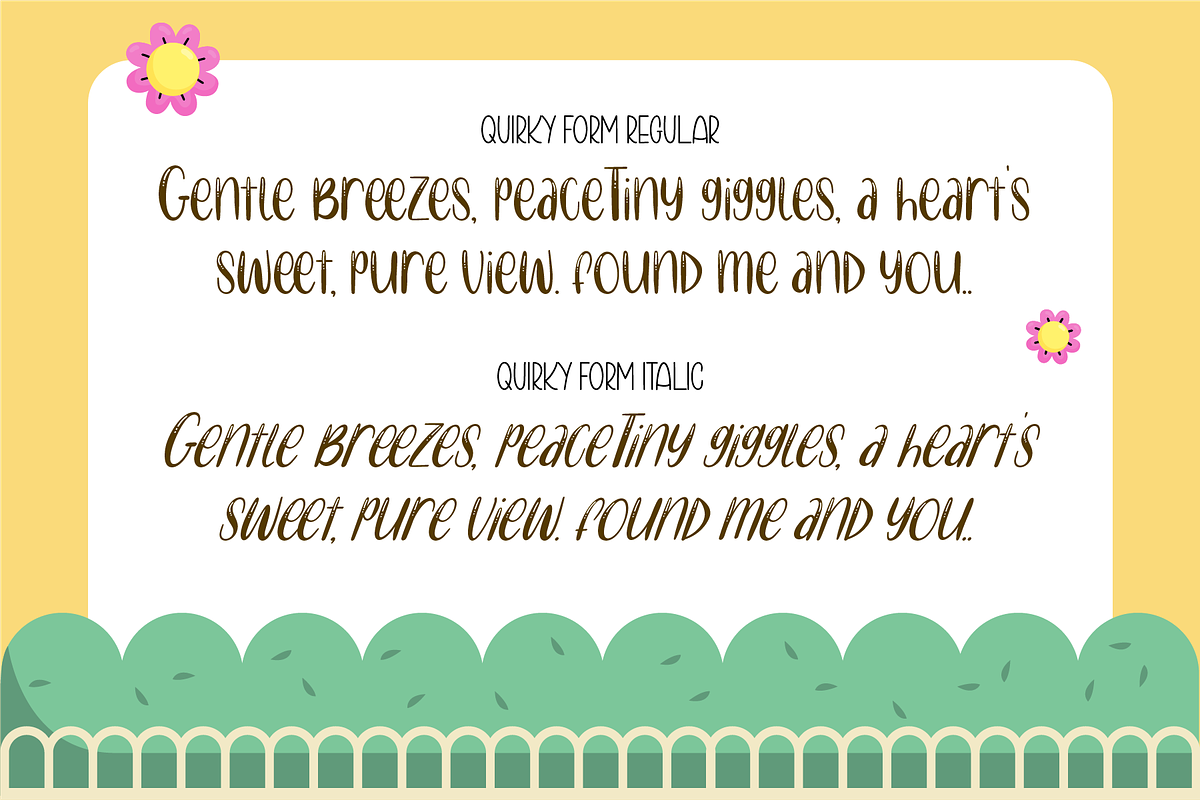 Quirky Form - Brush Fun Display, a Handwritten Font by Indotype Foundry (Photo 7 of 10)