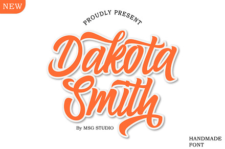 Dakota Smith, a Script Font by MSG Studio