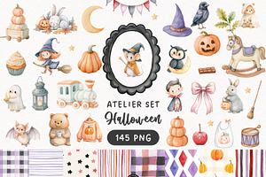 Halloween Atelier Clipart Bundle