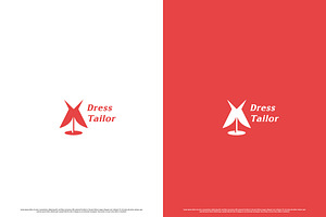 Red Dress Fashion Logo Design Icon, a Branding & Logo Template by Morvana Crew