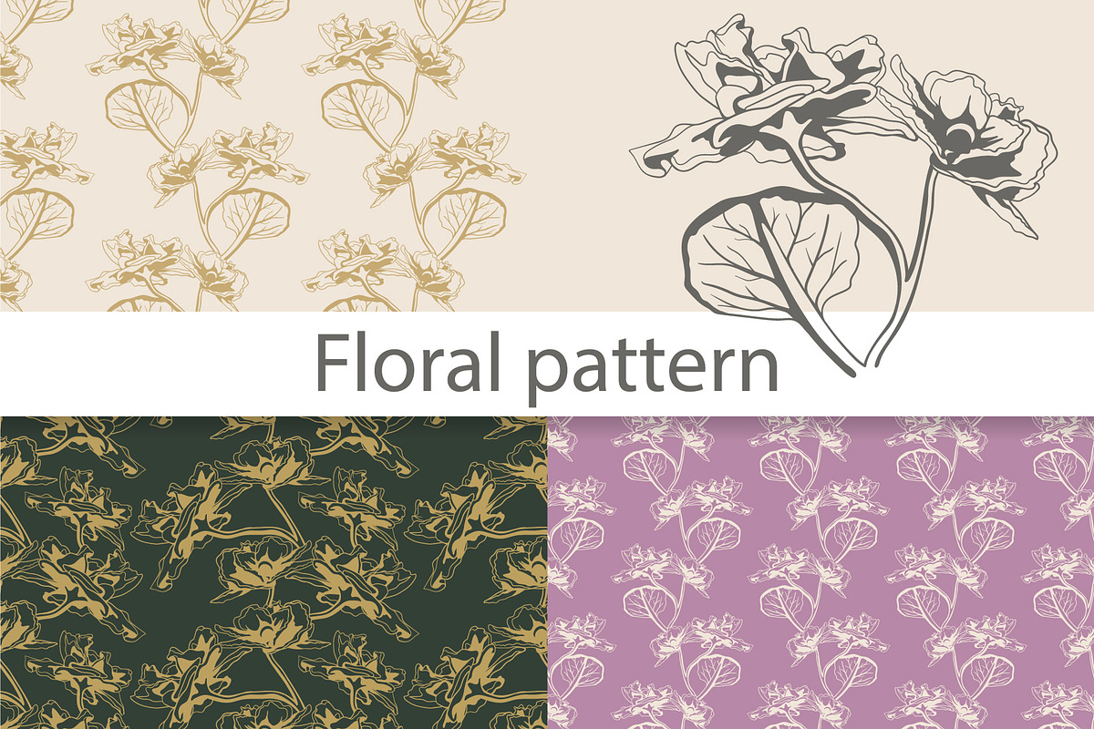 Floral Seamless Pattern in Vector, a Pattern Graphic by Plaid4You (Photo 1 of 12)
