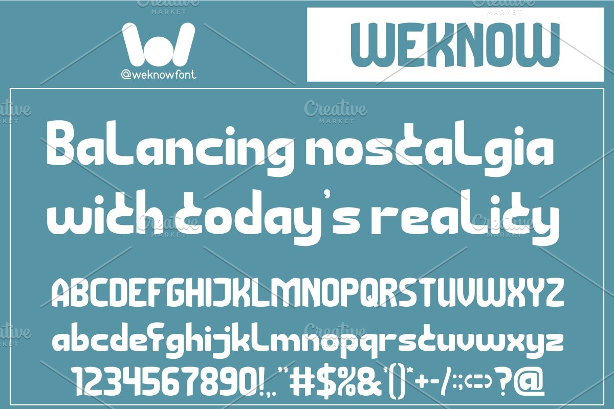 Retro Modernism font, a Sans Serif Font by weknow (Photo 5 of 8)
