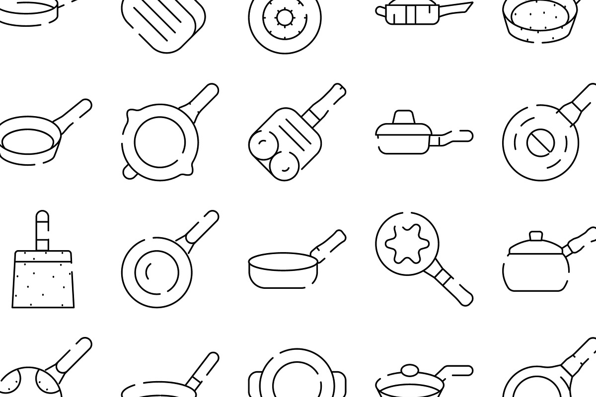 Frying pans and skillets kitchen, an Object Graphic by pikepicture (Photo 3 of 3)