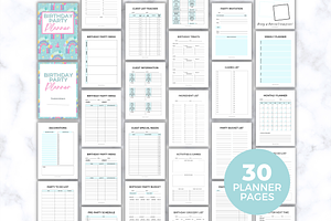 Birthday Party Planner - Printable