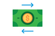 Transaction Flat Icon, a Duotone Icon by Pexelpy (Thumbnail 1 of 2)