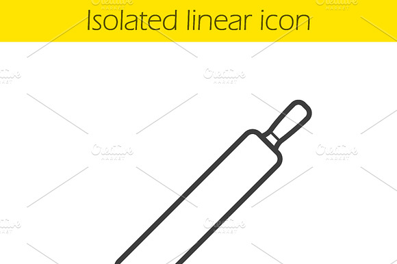 Rolling Pin Icon. Vector