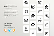 Staying At Home | 32 Icons Set, a Solid Icon by Marina Silence (Thumbnail 11 of 18)