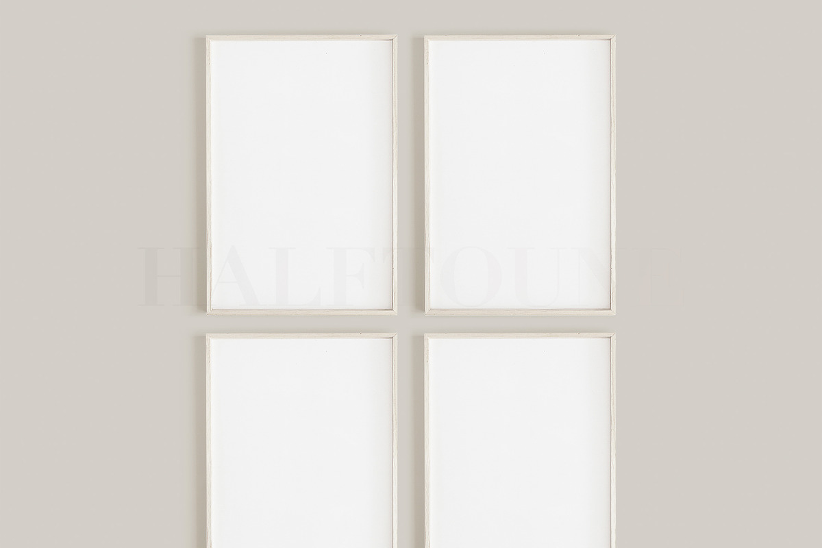 Thin Wooden Frame Mockup Bundle, a Mockup by HALFTOUNE (Photo 4 of 12)