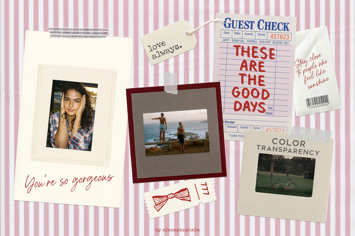 ARCHIVIST - trendy paper collage kit, an Object Graphic by alenaganzhela (Photo 5 of 9)