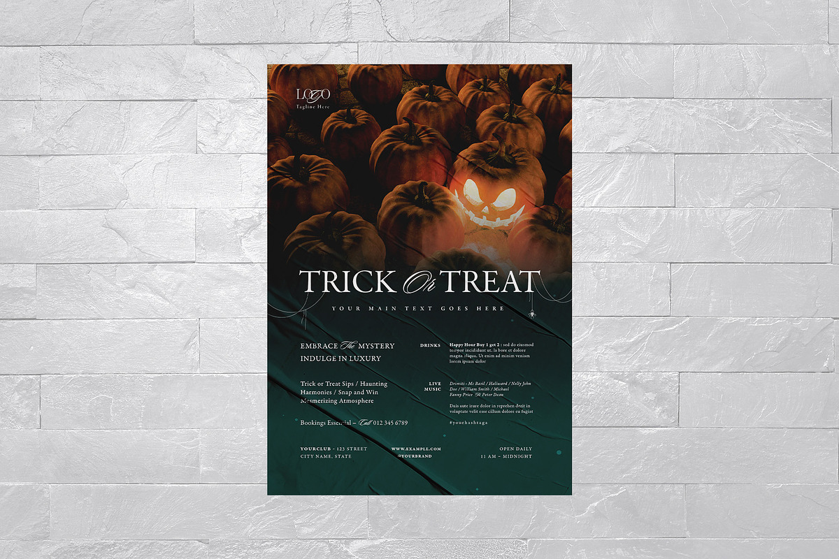 Halloween Flyer Template, a Flyer Template by BrandPacks (Photo 3 of 5)