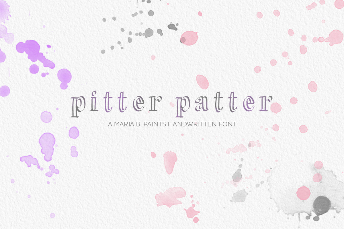 Handwritten Font - Pitter Patter