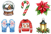 Cozy Christmas Clipart, an Illustration by DreamArtGraphic (Thumbnail 3 of 5)