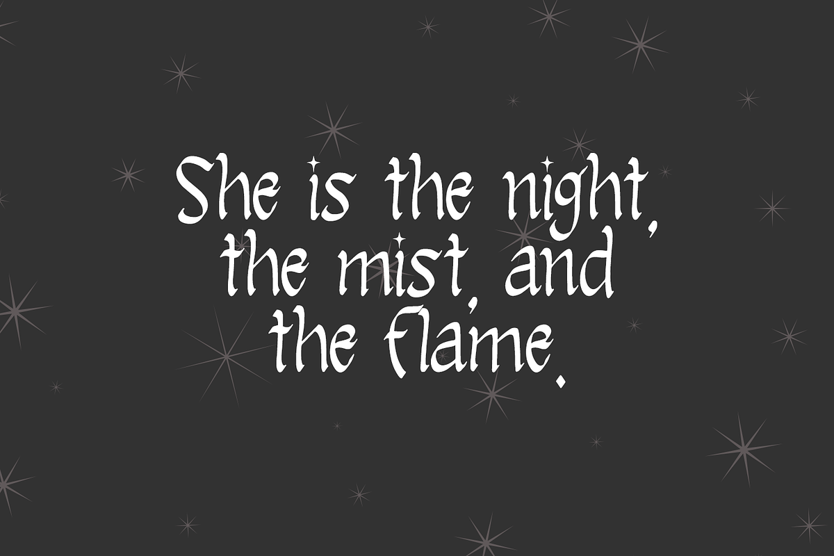 Tarot Noir - A Display Font, a Handwritten Font by Beck McCormick (Photo 2 of 10)
