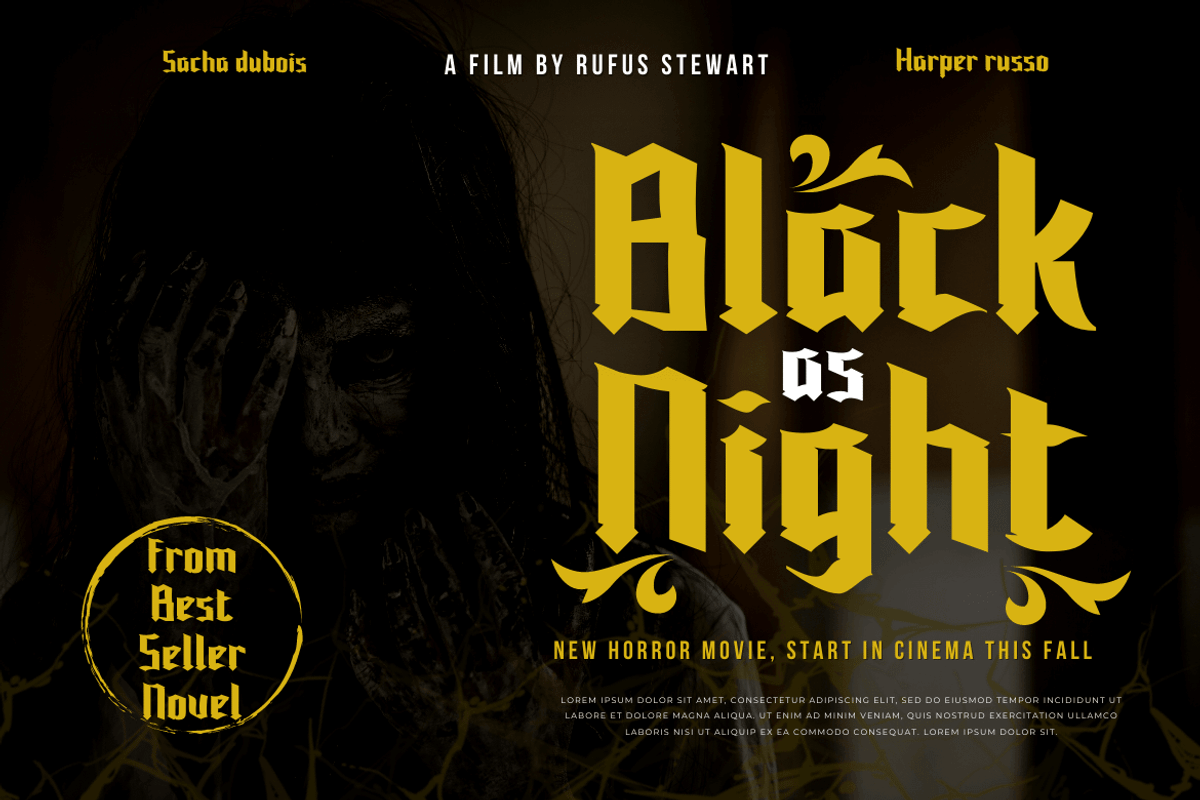 Wukang, a Blackletter Font by twinstd (Photo 8 of 13)
