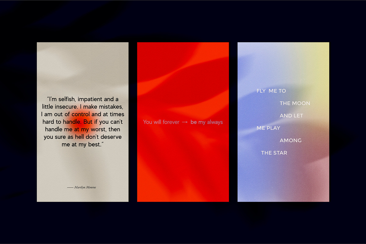 Love Quotes Aesthetic Instagram, a Social Media Template by Nurrehmet Studio (Photo 4 of 8)