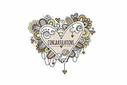Congratulations Heart, an Illustration by Tazi Design (Thumbnail 2 of 3)
