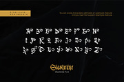 Slashmine, a Blackletter Font by Vintage Division (Thumbnail 10 of 10)