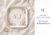 Jewelry Square Ring Dish Mockup, a Merchandise Mockup by Mie Mockup Studio (Thumbnail 5 of 7)
