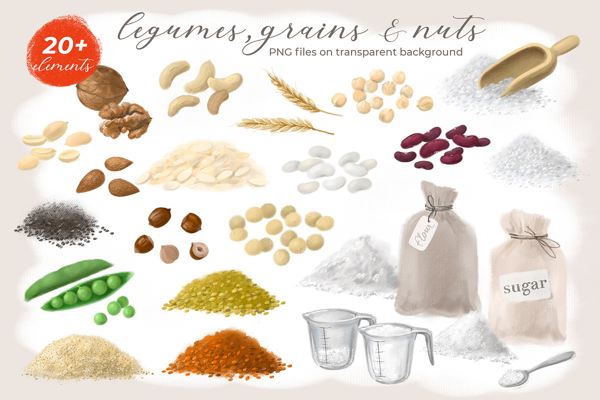 Recipes Creator Element Set, a Decorative Illustration by LeiaSW (Photo 8 of 13)