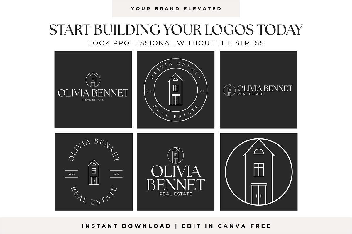 Realtor Canva Logo Kit | Real Estate, a Branding & Logo Template by BrandhavenStudio (Photo 9 of 10)