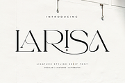 Larisa - Stylish Serif Font, a Serif Font by Aqeel_Art (Thumbnail 1 of 9)