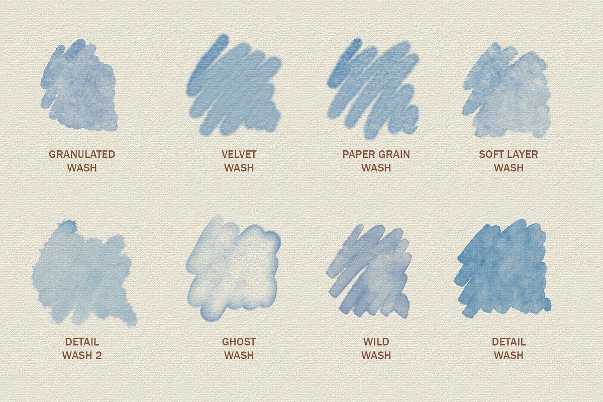 Real Watercolor Procreate Brushes, a Brush Add-On by GRANCI STUDIOS (Photo 6 of 12)