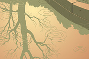 Puddle.Vector engraving, an Object Illustration by Vector Engraving (Thumbnail 2 of 7)