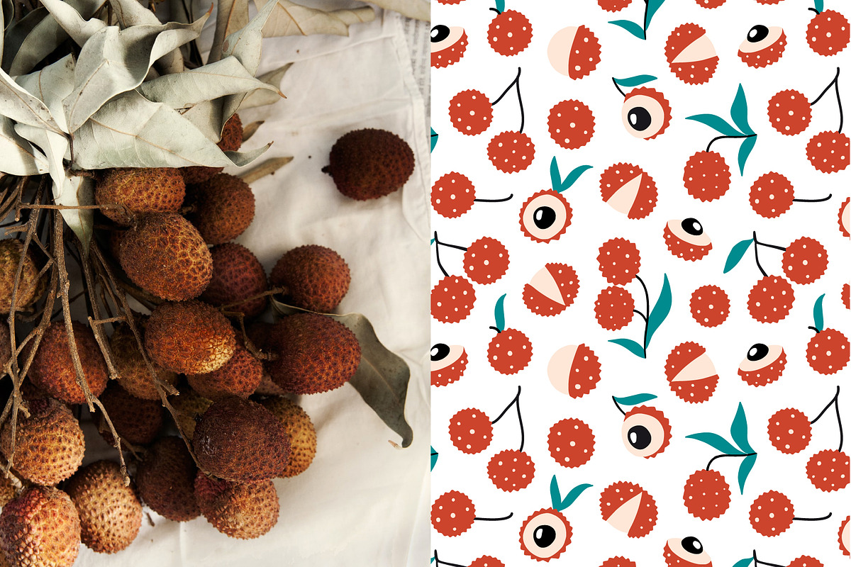 TROPICAL PARADISE patterns and friut, a Pattern Graphic by Lena Nikolaeva (Photo 8 of 16)