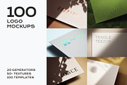 100 Logo Mockup Branding Bundle, a Product Mockup by PrintPixel (Thumbnail 1 of 30)