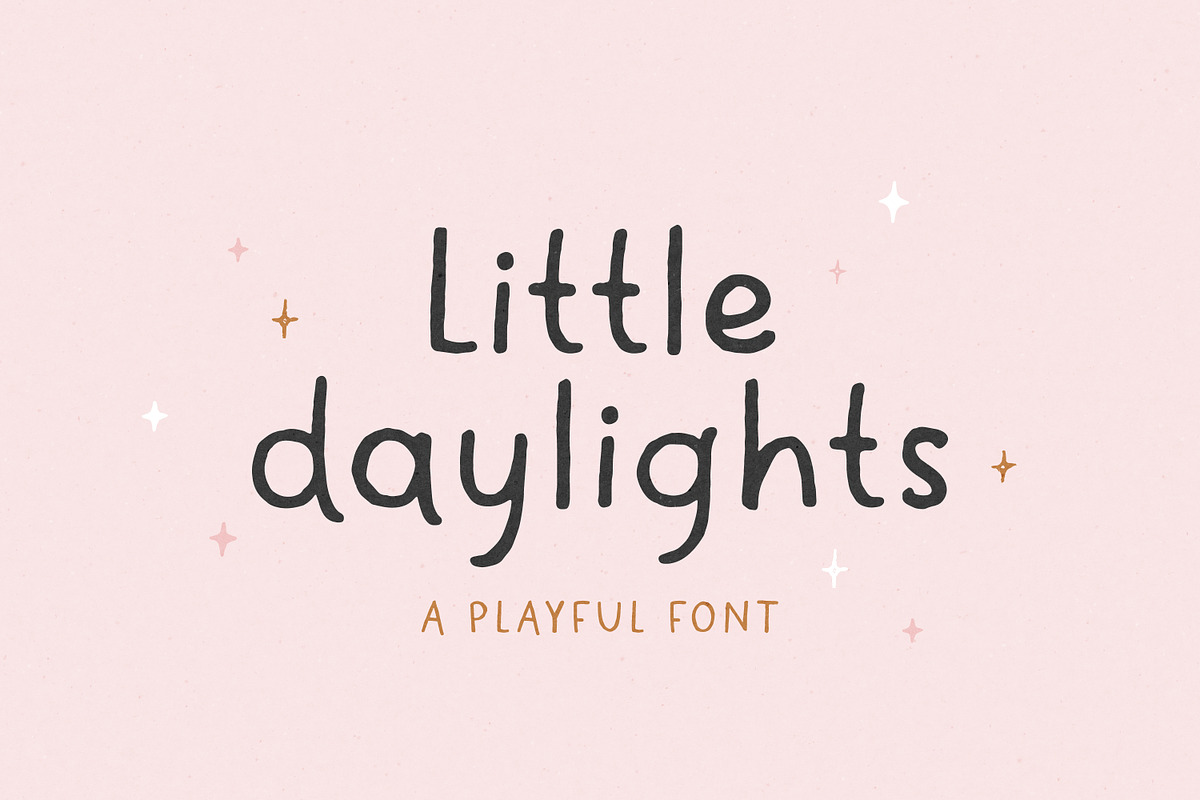 Little Daylights - Playful Font, a Handwritten Font by simpleblues (Photo 1 of 10)