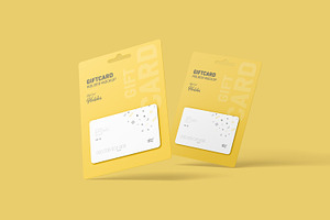 Gift Card Mockup With Card Holder