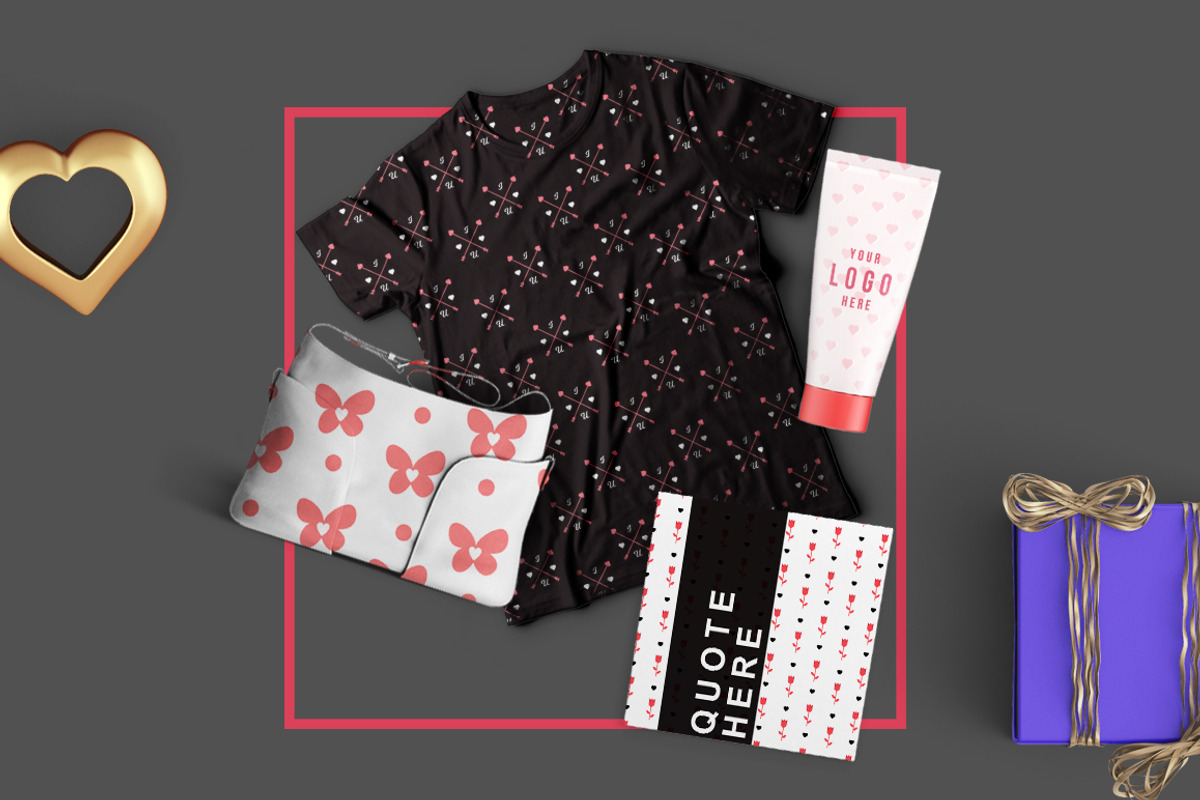 30 Seamleass Valentines day Patterns, a Pattern Graphic by Designbase (Photo 5 of 5)