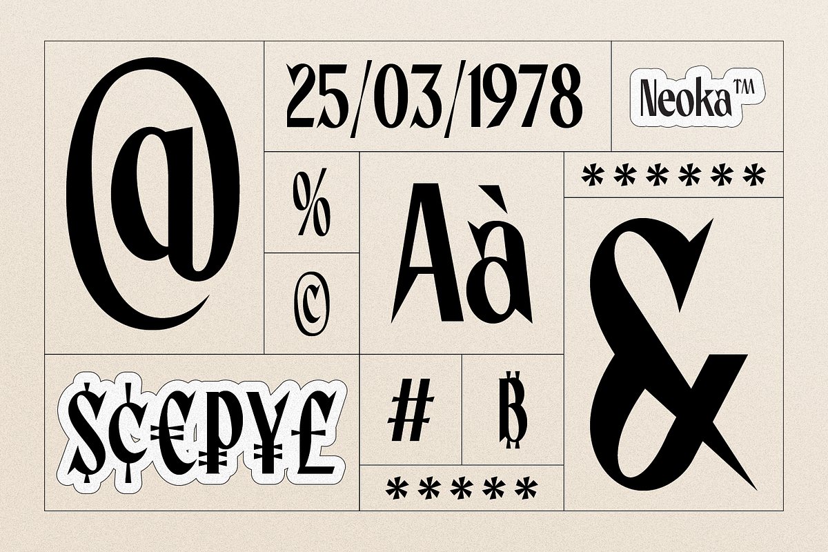 Neoka - Sans Serif Display, a Sans Serif Font by Typetemp Studio (Photo 4 of 17)