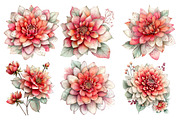 Whimsical spring flowers clipart, an Illustration by SinaCreation (Thumbnail 4 of 11)