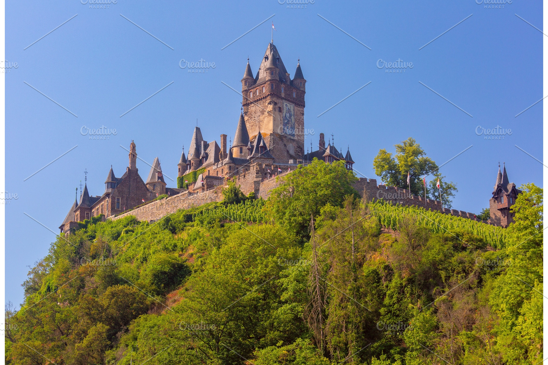 Reichsburg Cochem Historic Fortress, an Architecture Photo by kavalenkava